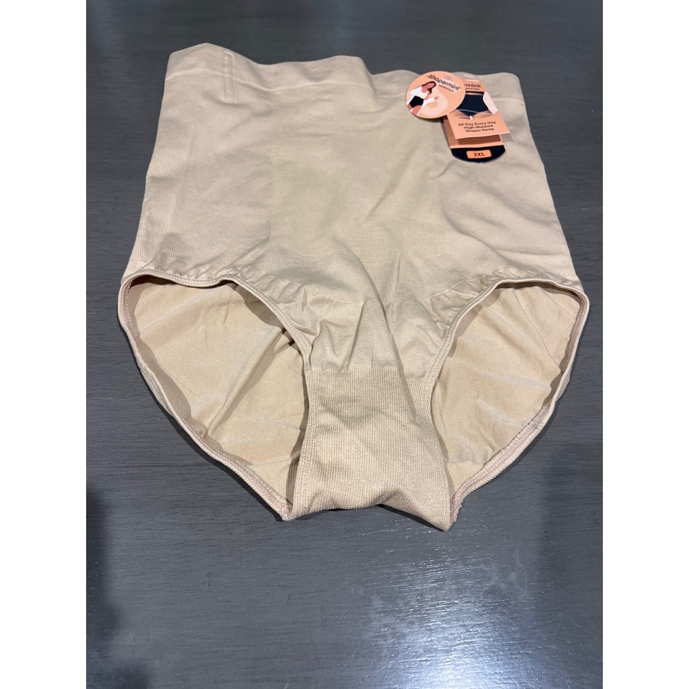 Shapermint Essentials Beige High Waisted Shaper Panty 54008 Womens 3XL NWT